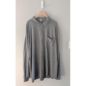 One Bone Shirt Mens 5 Gray Snap Button Down Long Sleeve Performance Stretch